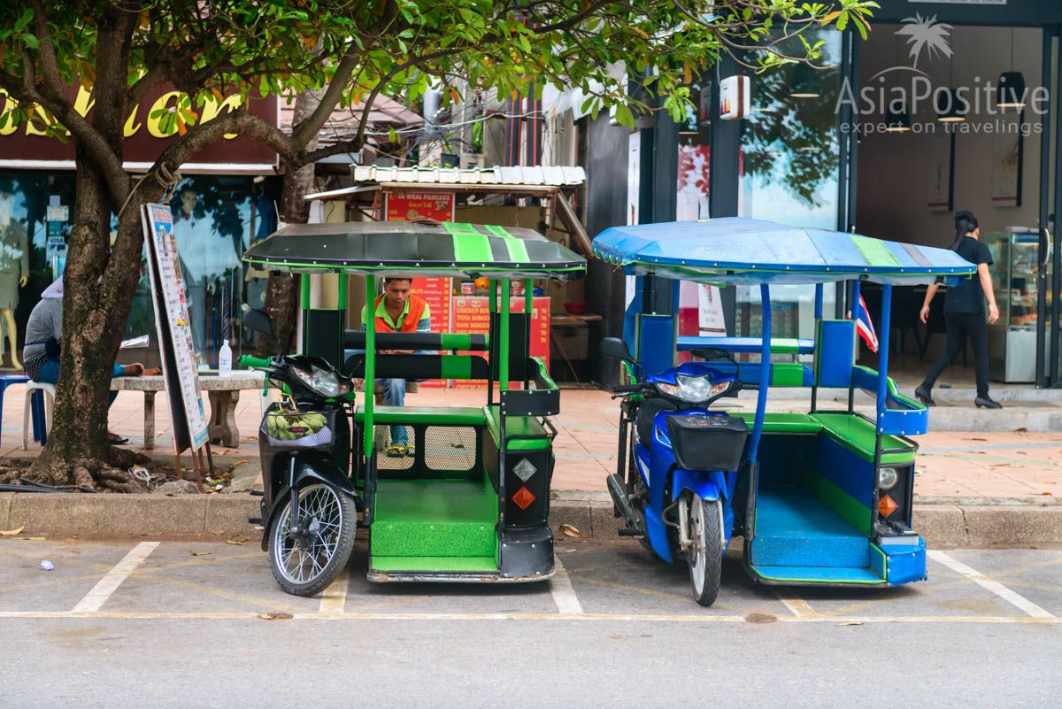 Тук-тук в виде мотоцикла с коляской (Краби, Таиланд) | Путешествия с AsiaPositive.com
